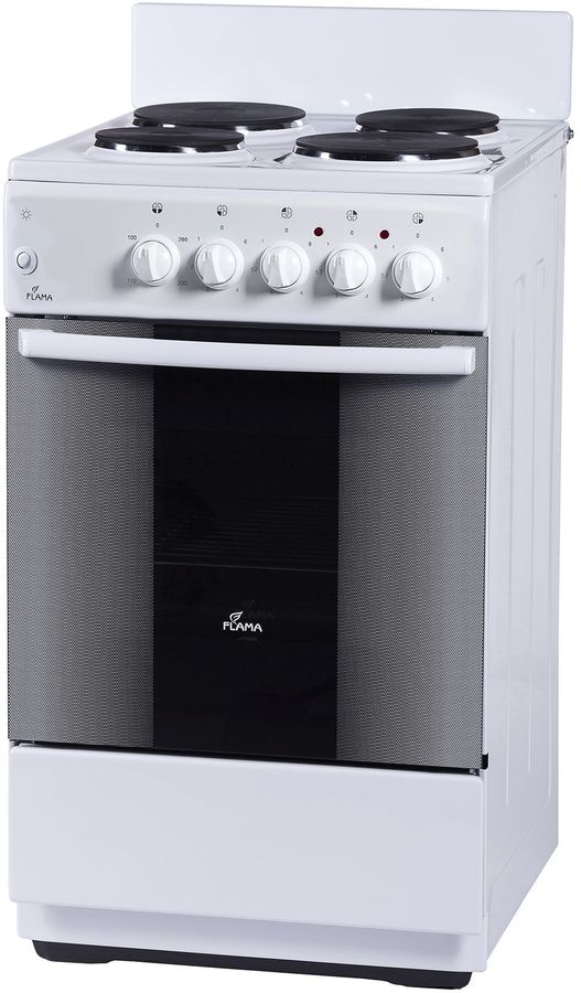 Электрическая плита FLAMA FE 1402 W, эмаль, белый Электрическая плита FLAMA FE 1402 W, эмаль, белыйЭлектрические плиты<br>материал рабочей поверхности: эмаль, объем духовки: 50л, цвет: белый<br><br>Цвет: белый