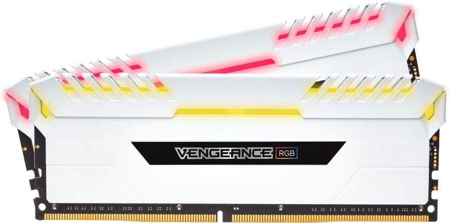 Модуль памяти CORSAIR Vengeance RGB CMR32GX4M2C3200C16W DDR4 - 2x 16Гб 3200, DIMM, Ret Модуль памяти CORSAIR Vengeance RGB CMR32GX4M2C3200C16W DDR4 - 2x 16Гб 3200, DIMM, RetМодули памяти<br>288-pin; частота: 3200; латентность: CL16; форм-фактор: DIMM; комплект модулей для идеальной совместной работы, оснащается радиатором для эффективного охлаждения, тип поставки: Ret<br><br>Линейка: Vengeance RGB