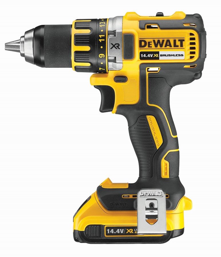 Дрель-шуруповерт DEWALT DCD732D2-QW Дрель-шуруповерт DEWALT DCD732D2-QWШуруповерты<br>функция сверление; крутящий момент: 57Н*м; скоростей: 2; основной патрон: быстрозажимной; батарея: Li-Ion; напряжение: 14.4В; вес: 1.7кг<br>