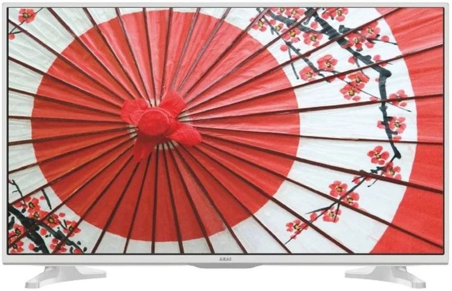 LED телевизор AKAI LES-32A65W R, 31.5, HD READY (720p), белый LED телевизор AKAI LES-32A65W R, 31.5, HD READY (720p), белыйТелевизоры<br>диагональ: 31.5; яркость: 240кд/м2; разрешение: 1366 x 768; HDTV HD READY (720p); тюнер DVB-T; DVB-T2; DVB-С; DVB-C2; тип USB: мультимедийный; разъем Ethernet 1; VESA 200x100; цвет: белый<br><br>Цвет: белый