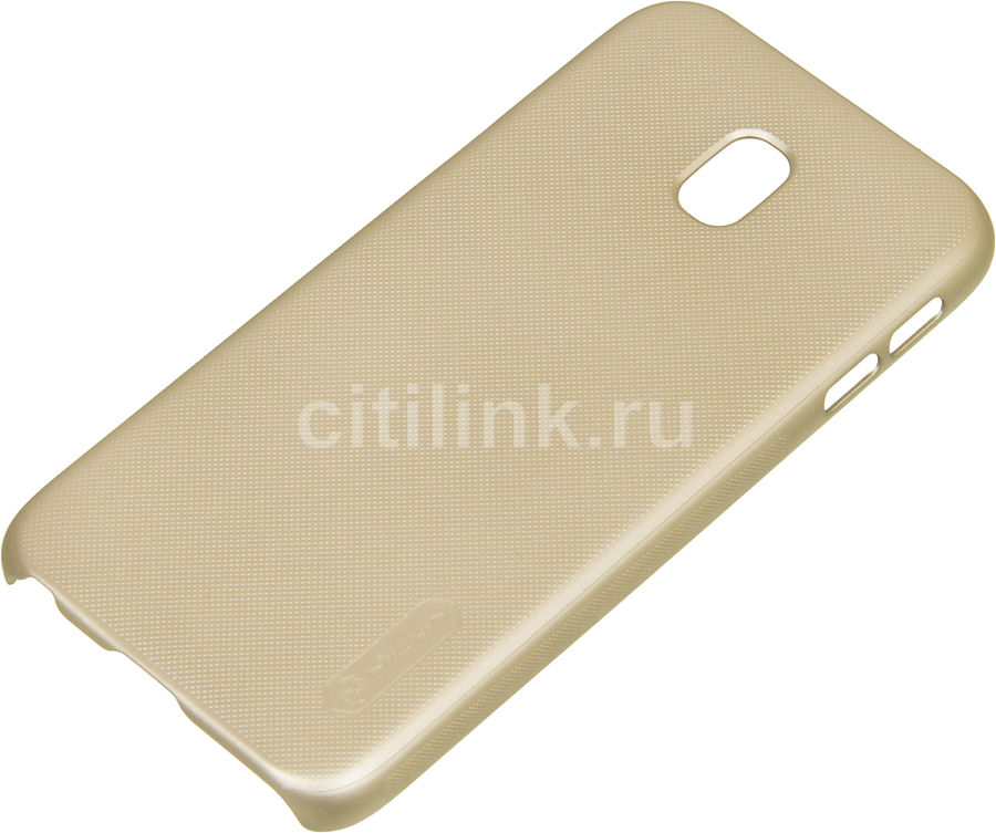 Чехол (клип-кейс) Nillkin Super Frosted Shield, для Samsung Galaxy J3 (2017), золотистый Чехол (клип-кейс) Nillkin Super Frosted Shield, для Samsung Galaxy J3 (2017), золотистыйЧехлы для смартфонов<br>Чехол (клип-кейс) Nillkin Super Frosted Shield изготавливается из жесткого прочного пластика (поликарбоната). Чехол надежно защищает ваш смартфон Samsung Galaxy J3 от внешних воздействий, грязи, пыли, брызг. Чехол обеспечивает свободный доступ ко всем функциональным кнопкам смартфона и камере.<br><br>Цвет: золотистый<br>Тип чехла: накладка