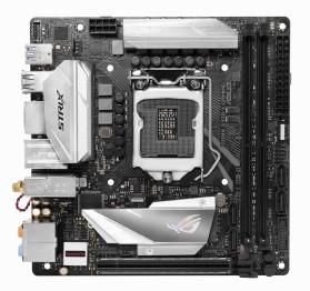 Материнская плата ASUS ROG STRIX Z370-I GAMING LGA 1151, mini-ITX, Ret Материнская плата ASUS ROG STRIX Z370-I GAMING LGA 1151, mini-ITX, RetМатеринские платы<br>гнездо процессора: LGA 1151; чипсет Intel Z370; память DDR4 - 2слота; SATA RAID, WiFi; Bluetooth; тип поставки: Ret; mini-ITX<br>