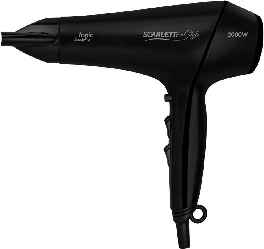 Фен SCARLETT SC-HD70I22, 2000Вт, черный и черный Фен SCARLETT SC-HD70I22, 2000Вт, черный и черныйФены<br>количество скоростей: 2; режимов: 3; насадок: 1шт; ионизация, Режим холодного воздуха для фиксации прически; Автоматическое отключение при перегреве; Удобная петелька для подвешивания.; мощность: 2000Вт; цвет: черный и черный<br><br>Цвет: черный и черный