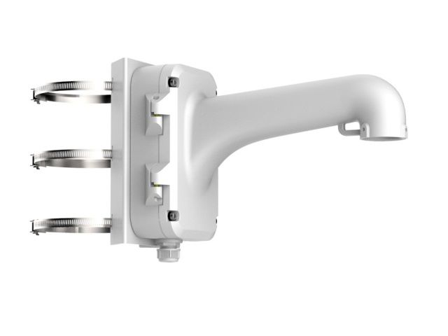 Кронштейн HIKVISION DS-1604ZJ-pole Кронштейн HIKVISION DS-1604ZJ-poleАксессуары для видеокамер<br>Кронштейн с креплением на балку.<br><br>Материал: алюминий и сталь<br>Цвет: белый