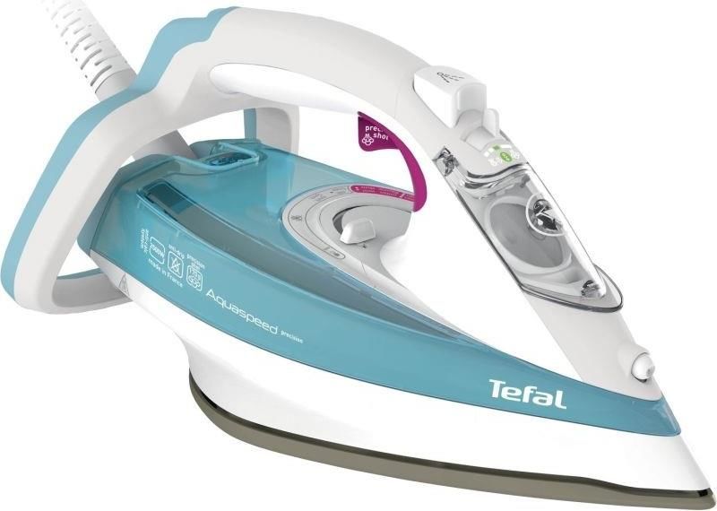 Утюг TEFAL FV5520E0, 2500Вт, белый/ бирюзовый [1830005890]