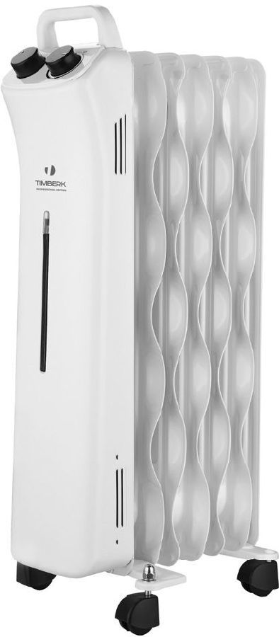 Масляный радиатор TIMBERK TOR 51.1507 BTM, 1500Вт, белый Масляный радиатор TIMBERK TOR 51.1507 BTM, 1500Вт, белыйМасляные радиаторы<br>мощность 1500Вт; количество секций: 7; площадь обогрева: до 17 кв.м; управление: механическое; функция Антизамерзание помещения; выключение при перегреве; регулировка мощности; цвет: белый<br><br>Цвет: белый