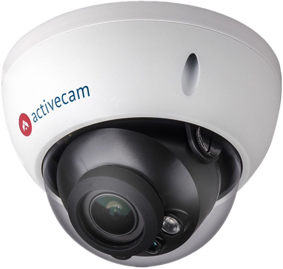 Видеокамера IP ACTIVECAM AC-D3123WDZIR3, 2.7 - 12 мм, белый Видеокамера IP ACTIVECAM AC-D3123WDZIR3, 2.7 - 12 мм, белыйКамеры видеонаблюдения<br>съемка: цветная; матрица: CMOS, 2Мп, объектив 2.7 - 12 мм; исполнение: уличная; видео: 25 кадр/с, 1920 х 1080; ИК-подсветка; съемка в HDR; PoE; слот для карт памяти; антивандальная; влагозащищенная; низкотемпературная; RJ-45<br><br>Цвет: белый