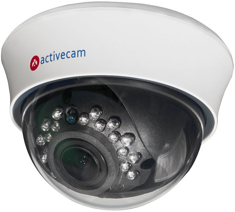 Камера видеонаблюдения ACTIVECAM AC-TA363IR2, 2.8 - 12 мм, белый Камера видеонаблюдения ACTIVECAM AC-TA363IR2, 2.8 - 12 мм, белыйКамеры видеонаблюдения<br>съемка: цветная; матрица: CMOS, 1Мп, объектив 2.8 - 12 мм; исполнение: внутренняя; 1280 х 720; ИК-подсветка<br><br>Цвет: белый