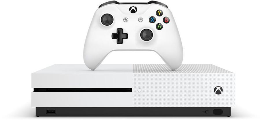 Игровая консоль MICROSOFT Xbox One S с 500 ГБ памяти, играми Halo 5, Forza 6, ZQ9-00013-2HF, белый Игровая консоль MICROSOFT Xbox One S с 500 ГБ памяти, играми Halo 5, Forza 6, ZQ9-00013-2HF, белыйИгровые приставки<br>диск в комплекте: 2 игры: Halo 5, Forza 6; Wi-Fi: 802.11n; объём встроенной памяти: 500Гб<br><br>Линейка: Xbox One S<br>Цвет: белый