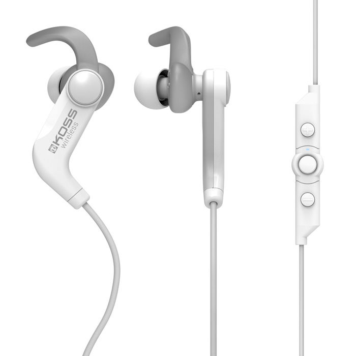 Гарнитура KOSS BT190iW, вкладыши, белый/серый, беспроводные bluetooth Гарнитура KOSS BT190iW, вкладыши, белый/серый, беспроводные bluetoothНаушники<br>Беспроводные спортивные наушники с функцией гарнитуры. Благодаря специальному внутриушному креплению и набору амбушюр разных размеров в комплекте наушники всегда останутся на месте, какой бы активный образ жизни вы ни вели.<br><br>Цвет: белый/серый