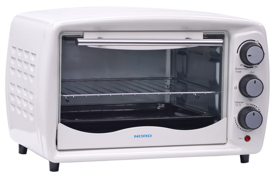 Мини-печь NORD EO 30 W, белый Мини-печь NORD EO 30 W, белыйМини-печи<br>мощность: 1500Вт; объем: 30л; управление: механическое; температура: 100 - 250 °С; гриль; цвет: белый<br><br>Цвет: белый