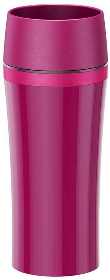 Термокружка EMSA Travel Mug Fun 514178, 0.36л, розовый Термокружка EMSA Travel Mug Fun 514178, 0.36л, розовыйТермосы и термокружки<br>Современный, лаконичный дизайн. С двустенным корпусом из пластика. 100% герметичная. Открывается нажатием кнопки. Можно пить с любой стороны. Пробка разбирается и превосходно моется.<br><br>Цвет: розовый