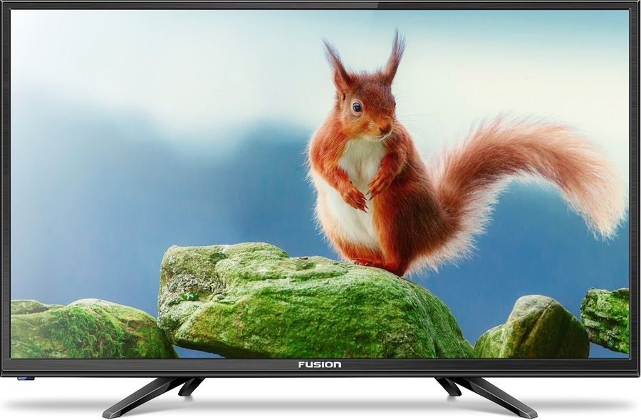 LED телевизор FUSION FLTV-24B100 R, 24, HD READY (720p), черный led телевизор samsung ue24h4070au r 24 hd ready 720p черный