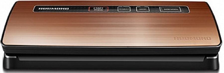 Вакуумный упаковщик Redmond RVS-M020 120Вт бронза/черный Вакуумный упаковщик Redmond RVS-M020 120Вт бронза/черныйПрочая кухонная техника<br>Помимо улучшения и усиления вкусовых качеств продуктов, приготовление в вакуумном упаковщике позволяет максимально сохранить в них полезные и питательные вещества. Технология приготовления в вакууме Sous-vide предохраняет пищу и от существенного изменения ее формы, аромата, вкуса и внешнего вида.<br><br>Цвет: бронза / черный