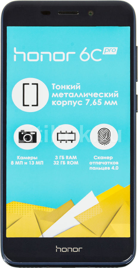 Смартфон HUAWEI Honor 6C Pro синий