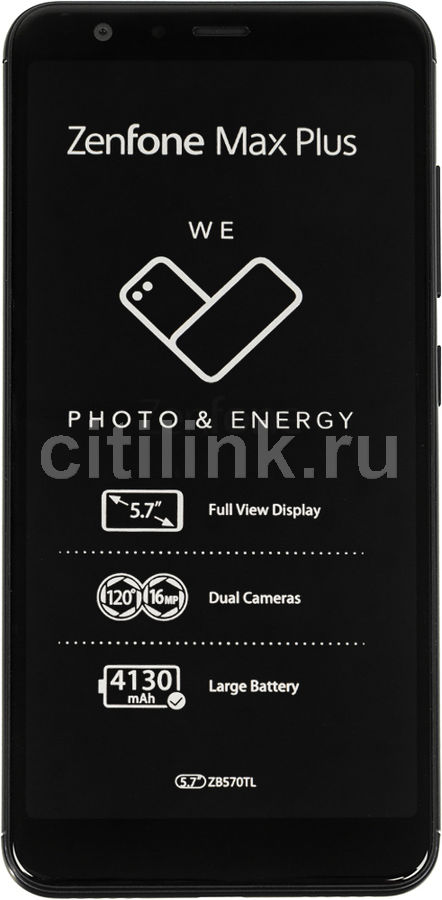 Смартфон ASUS ZenFone Max ZF4 M1 ZB570TL, черный