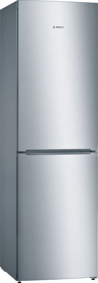Холодильник BOSCH KGN39NL14R, двухкамерный, серебристый Холодильник BOSCH KGN39NL14R, двухкамерный, серебристыйХолодильники<br>количество камер: двухкамерный; расположение морозильной камеры- снизу, размораживание морозильной камеры- No Frost, цвет: серебристый<br><br>Цвет: серебристый