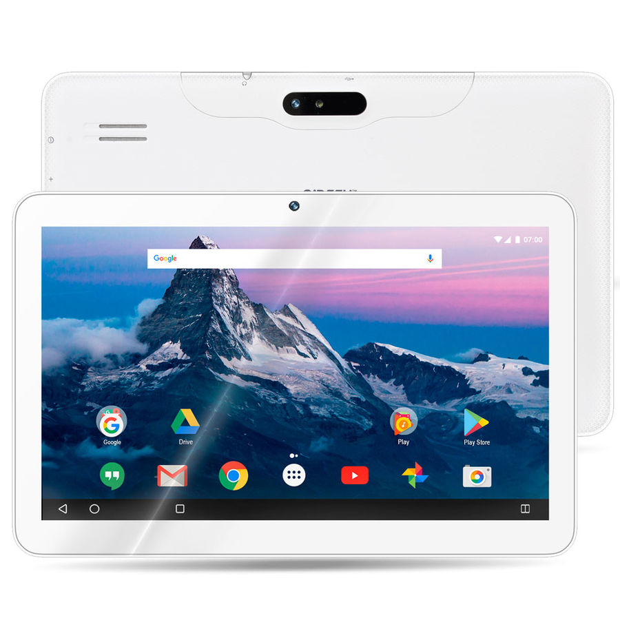 Планшет GINZZU GT-1015, 1GB, 8GB, 3G, Android 7.0 белый [00-00001045]