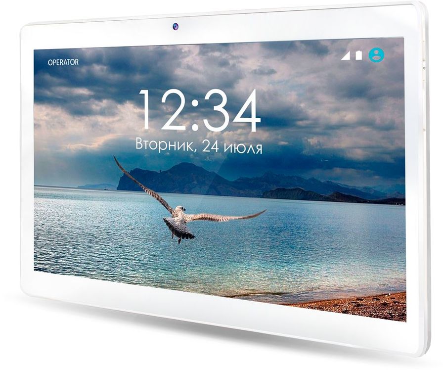 Планшет GINZZU GT-1045, 1GB, 8GB, 3G, Android 6.0 серебристый [00-00001107]