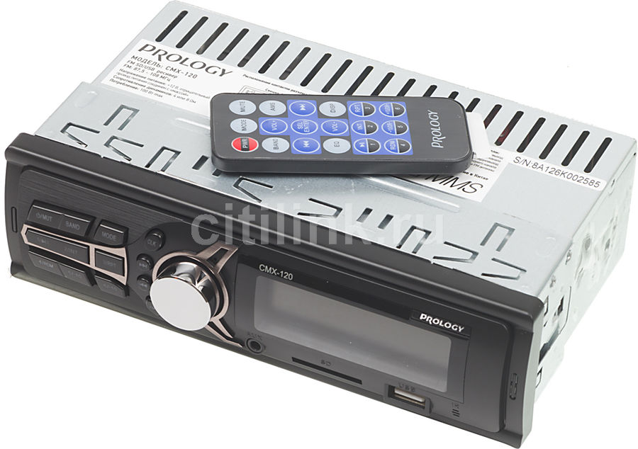 Автомагнитола PROLOGY CMX-120, USB, SD