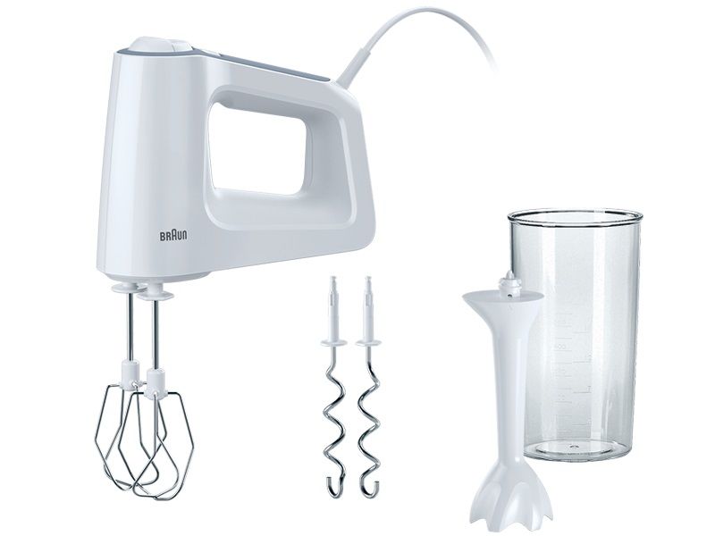 Миксер BRAUN HM3105, ручной, белый