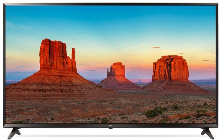 LED телевизор LG 55UK6100 R, 55, Ultra HD 4K (2160p), черный led телевизор samsung ue55mu6100uxru r 55 ultra hd 4k 2160p черный