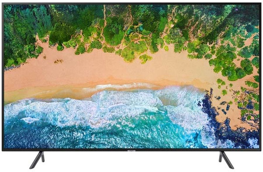 LED телевизор SAMSUNG UE55NU7100UXRU R, 55, Ultra HD 4K (2160p), черный телевизор samsung ultra hd ue78js9500t