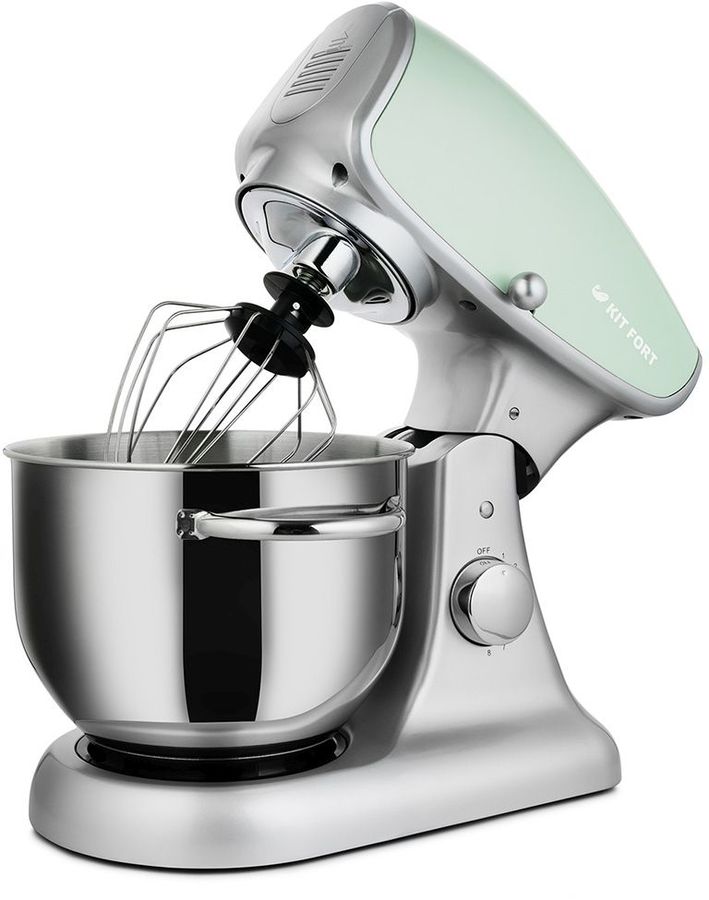 Миксер KITFORT КТ-1336-4, с чашей, зеленый мантоварка катунь кт 243м 24 см 4 5 л нержавеющая сталь
