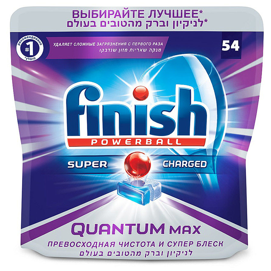 Средство для мытья посуды FINISH 3040527, для посудомоечных машин, 54