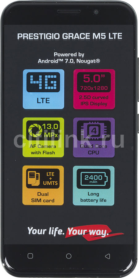 Смартфон PRESTIGIO Grace M5 LTE черный
