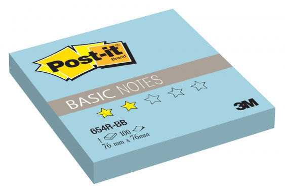 Блок самоклеящийся бумажный 3M Post-it Basic 7100058136 76x76мм 100лист. голубой Блок самоклеящийся бумажный 3M Post-it Basic 7100058136 76x76мм 100лист. голубойБлоки для записей<br><br><br>Линейка: Post-it Basic