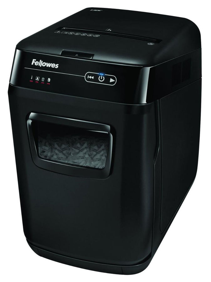 Уничтожитель бумаг FELLOWES AutoMax 130C, P-3, 4х51 мм [fs-46801]