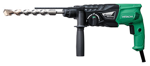 Перфоратор HITACHI DH24PH Перфоратор HITACHI DH24PHПерфораторы<br>мощность: 730Вт; кол-во скоростей: 1; энергия удара: 2.7Дж; патронов: 1; основной патрон: SDS-plus; вес: 2.7кг<br>