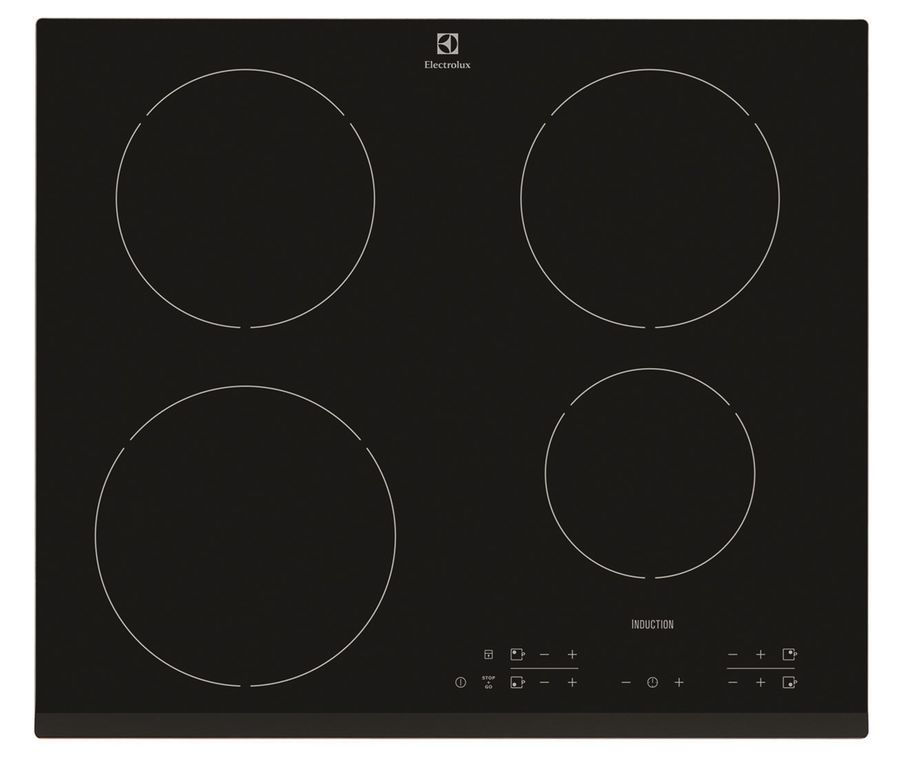 Варочная панель ELECTROLUX EHH56340FK, индукционная, независимая, черный Варочная панель ELECTROLUX EHH56340FK, индукционная, независимая, черныйВстраиваемые электрические панели<br>материал поверхности: стеклокерамика; индукционных конфорок: 4; таймер: электронный; индикаторы остаточного тепла; блокировка от детей; цвет: черный<br><br>Цвет: черный