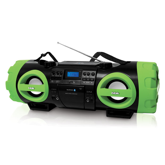 Аудиомагнитола BBK BX999BT, черный и зеленый Аудиомагнитола BBK BX999BT, черный и зеленыйМагнитолы<br>мощность: 80Вт, поддержка CD, CDRW, воспроизведение MP3, WMA, интерфейс USB, пульт ДУ, цвет: черный и зеленый<br><br>Цвет: черный и зеленый