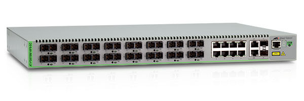 Коммутатор ALLIED TELESIS AT-FS970M/16F8-SC-50 Коммутатор ALLIED TELESIS AT-FS970M/16F8-SC-50Коммутаторы<br>управляемый, монтируемый в 19 стойку, порты 10-100Base-TX: 8 шт., порты 1000Base-T(Gigabit Ethernet): 2 шт., из них комбо-порты 1000BASE-T/Mini GBIC (SFP): 2 шт.<br>