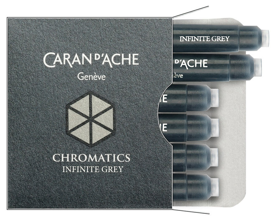 Картридж Carandache Chromatics (8021.005) Infinite grey чернила для ручек перьевых (6шт) Картридж Carandache Chromatics (8021.005) Infinite grey чернила для ручек перьевых (6шт)Расходные материалы Премиум<br><br><br>Линейка: CHROMATICS