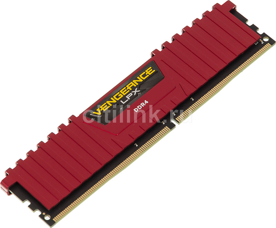 Модуль памяти CORSAIR Vengeance LPX CMK8GX4M1A2400C14R DDR4 - 8Гб 2400, DIMM, Ret Модуль памяти CORSAIR Vengeance LPX CMK8GX4M1A2400C14R DDR4 - 8Гб 2400, DIMM, RetМодули памяти<br>288-pin; частота: 2400; латентность: CL14; форм-фактор: DIMM; оснащается радиатором для эффективного охлаждения, тип поставки: Ret<br><br>Линейка: Vengeance LPX