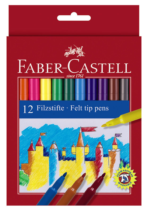 Фломастер Faber-Castell Eberhard Faber 554212 12цв. картон