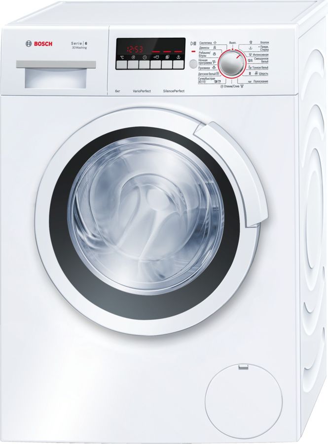 Стиральная машина BOSCH WLK24264OE, фронтальная загрузка, белый Стиральная машина BOSCH WLK24264OE, фронтальная загрузка, белыйСтиральные машины<br>тип загрузки: фронтальная, максимальная загрузка: 6кг, отжим: 1200об/мин, класс стирки: A, класс отжима: C, дисплей, защита от протечек, защита от детей, цвет: белый<br><br>Цвет: белый