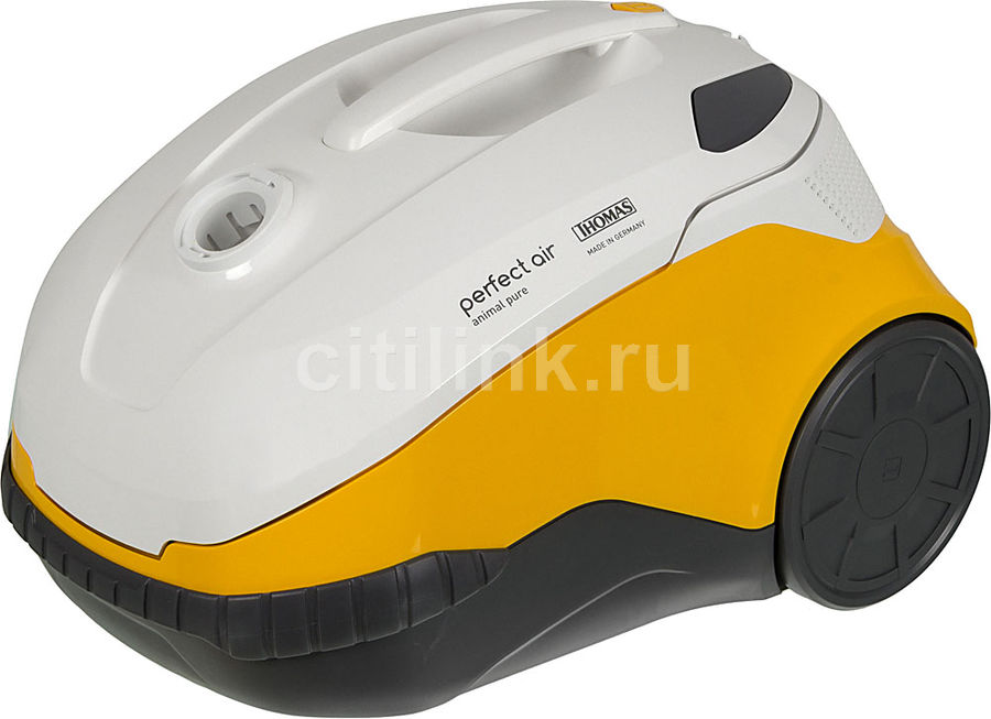 Пылесос THOMAS Aqua-Box Perfect Air Animal Pure, 1700Вт, белый/желтый Пылесос THOMAS Aqua-Box Perfect Air Animal Pure, 1700Вт, белый/желтыйПылесосы<br>мощность: 1700Вт; с аквафильтром; турбощетка в комплекте, щетка для шерсти животных, с фильтром тонкой очистки, цвет: белый/желтый<br><br>Линейка: Aqua-Box<br>Цвет: белый/желтый
