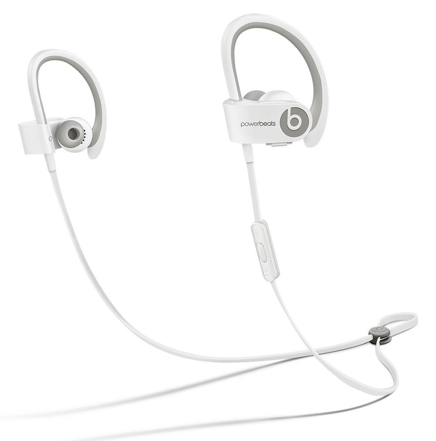 Наушники BEATS Powerbeats 2 WL, MHBG2ZE/A, белый, беспроводные bluetooth