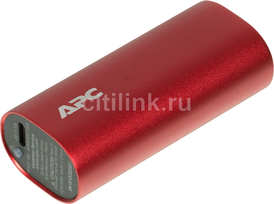 Внешний аккумулятор APC PowerPack M3RD-EC, 3000мAч, красный Внешний аккумулятор APC PowerPack M3RD-EC, 3000мAч, красныйВнешние аккумуляторы<br>Высококачественный мобильный аккумулятор для зарядки мобильных телефонов, смартфонов и плееров. Компактные размеры позволяют всегда носить аккумулятор с собой и в любой момент подзарядить севшее устройство, чтобы всегда оставаться на связи или слушать музыку не беспокоясь об оставшемся заряде.<br><br>Линейка: PowerPack<br>Цвет: красный