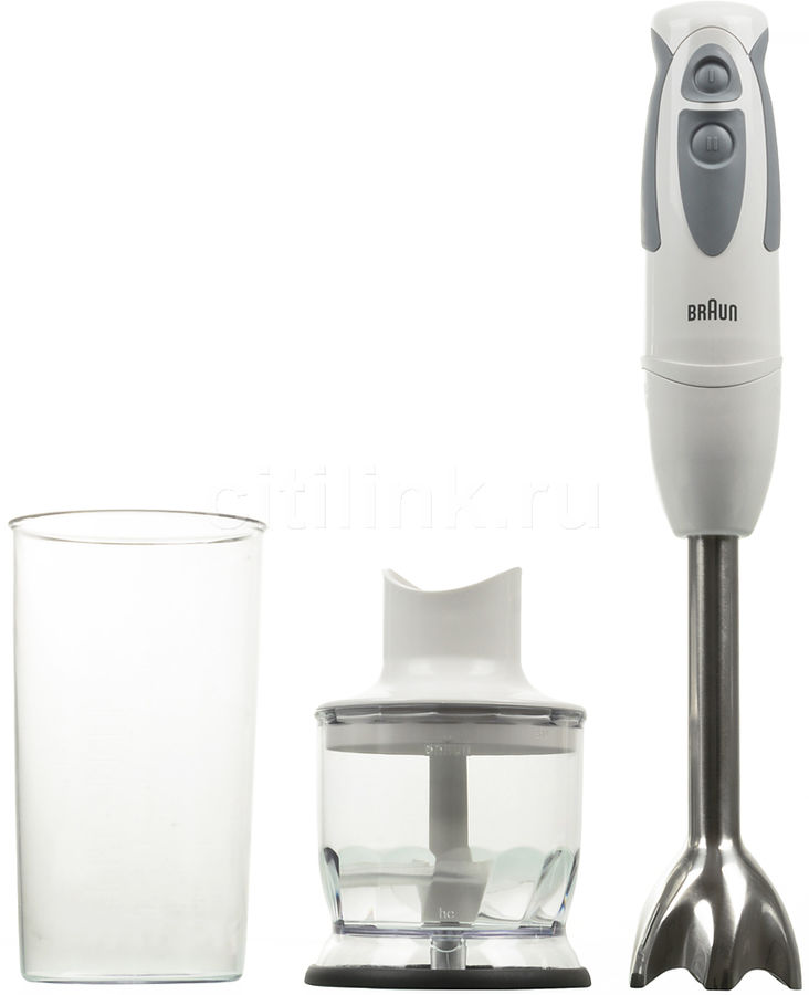 Блендер BRAUN MQ320 Pesto, погружной, белый Блендер BRAUN MQ320 Pesto, погружной, белыйБлендеры<br>тип: погружной, мощность: 550Вт, скоростей/режимов - 2, рабочая поверхность - нержавеющая сталь, измельчитель, можно мыть в посудомоечной машине, цвет: белый<br><br>Цвет: белый