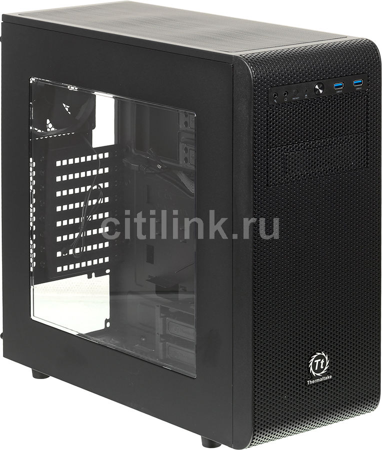 Корпус ATX THERMALTAKE Core V31, Midi-Tower, без БП, черный