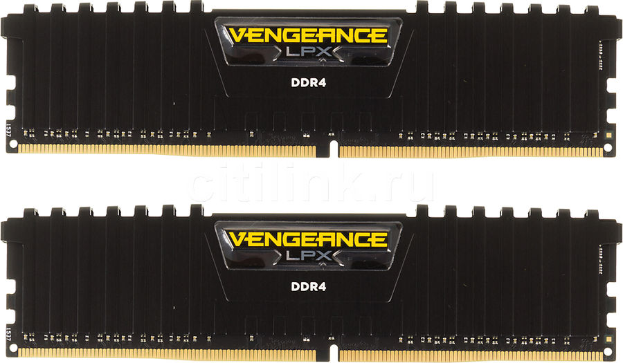 Модуль памяти CORSAIR Vengeance LPX CMK16GX4M2A2400C14 DDR4 - 2x 8Гб 2400, DIMM, Ret Модуль памяти CORSAIR Vengeance LPX CMK16GX4M2A2400C14 DDR4 - 2x 8Гб 2400, DIMM, RetМодули памяти<br>288-pin; частота: 2400; латентность: CL14; форм-фактор: DIMM; комплект модулей для идеальной совместной работы, оснащается радиатором для эффективного охлаждения, тип поставки: Ret<br><br>Линейка: Vengeance LPX