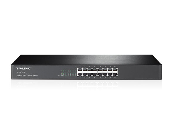 Коммутатор TP-LINK TL-SF1016 Коммутатор TP-LINK TL-SF1016Коммутаторы<br>неуправляемый, настольный/монтируемый в 19 стойку, порты 10-100Base-TX: 16 шт.<br>