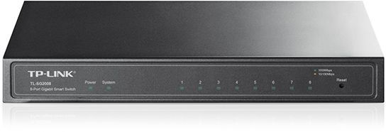 Коммутатор TP-LINK TL-SG2008 Коммутатор TP-LINK TL-SG2008Коммутаторы<br>управляемый, настольный, порты 1000Base-T(Gigabit Ethernet): 8 шт.<br>