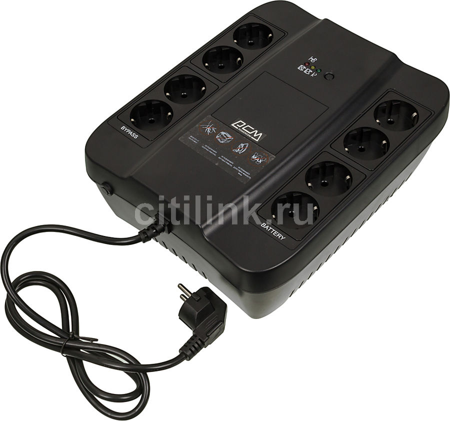 Источник бесперебойного питания POWERCOM Spider SPD-450N, 450ВA Источник бесперебойного питания POWERCOM Spider SPD-450N, 450ВAИсточники бесперебойного питания<br>тип: back, мощность: 450ВA, 270Вт<br><br>Линейка: Spider