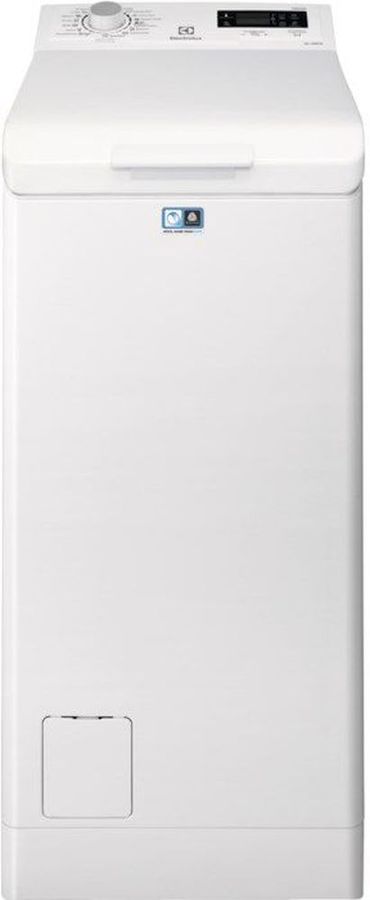 Стиральная машина ELECTROLUX EWT1266EEW, вертикальная загрузка, белый Стиральная машина ELECTROLUX EWT1266EEW, вертикальная загрузка, белыйСтиральные машины<br>тип загрузки: вертикальная, максимальная загрузка: 6кг, отжим: 1200об/мин, класс стирки: A, класс отжима: B, дисплей, защита от протечек, цвет: белый<br><br>Цвет: белый